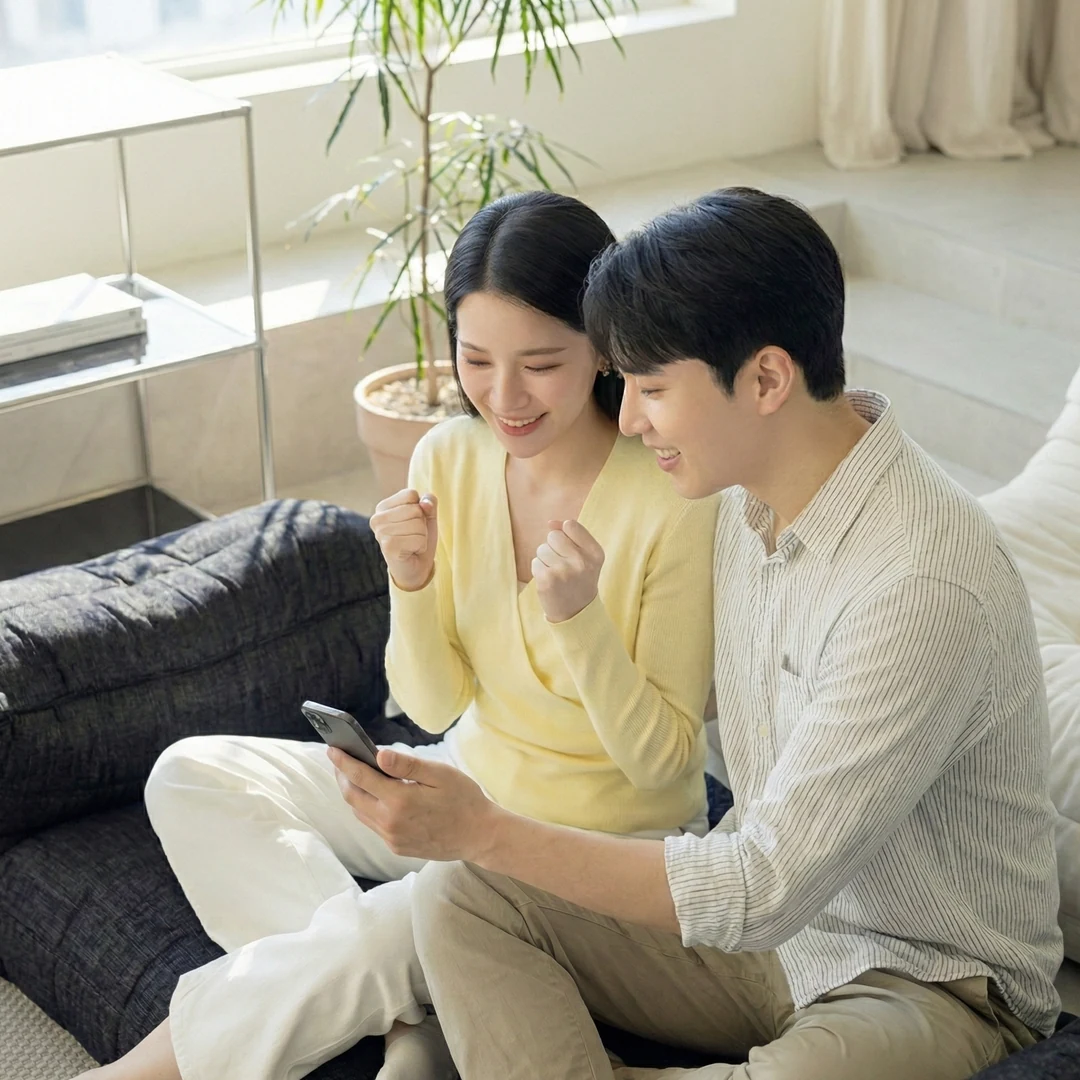 삼성카드현금화 앱 화면을 안내하는 상담 창구
